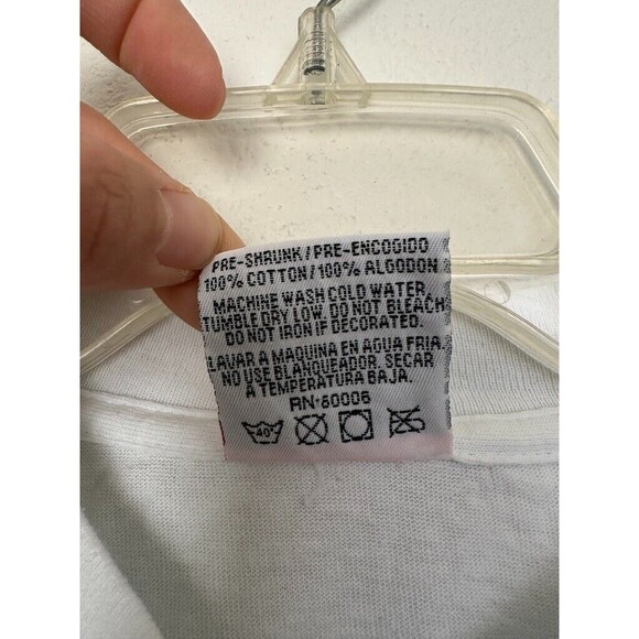 Vintage Q-Tees of California Year of Ox Zodiac Sign Boxy T-Shirt White Men Large - Picture 4 of 8